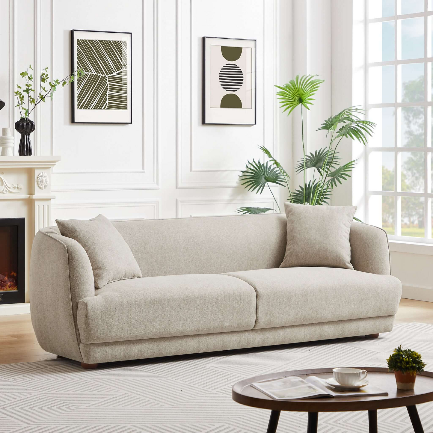 Larisa Mid Century Modern Living Room Sofa
