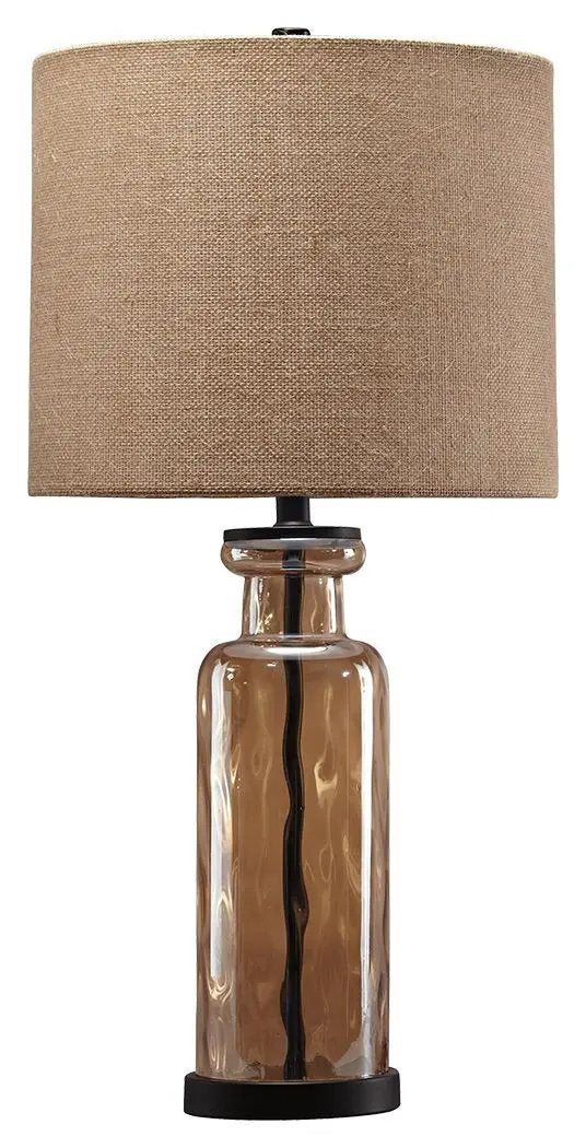 Laurentia Glass Table Lamp in Champagne Finish