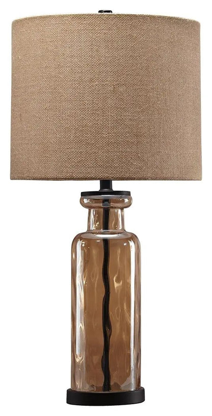 Laurentia Glass Table Lamp in Champagne Finish