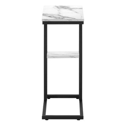 C Shaped Accent Table with Contemporary Design