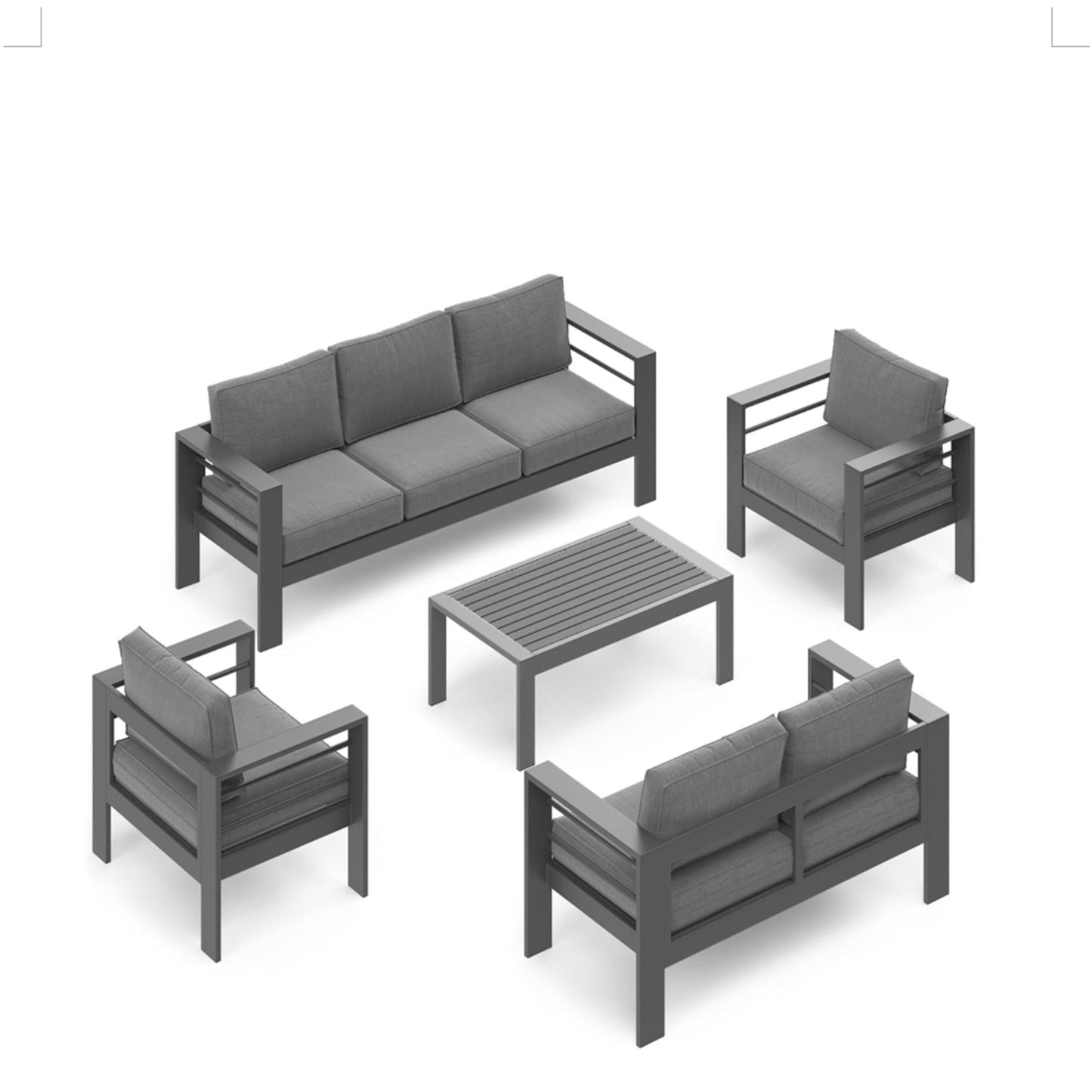 Heavy Duty Patio Set And The Thick Soft Cushions