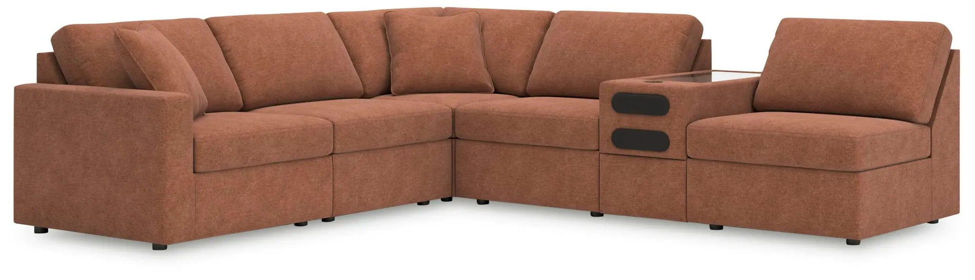 Modmax - Sectional - Spice fabric L-shaped sofa by Unique Piece Furniture on Tampa Home & Garden Store