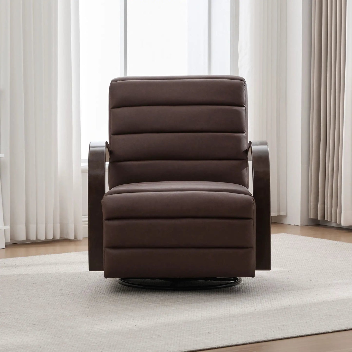 360 Degree Swivel Accent Chair Armrests Comfy