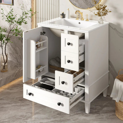 Bathroom Vanity With Basin and Soft Close Drawers