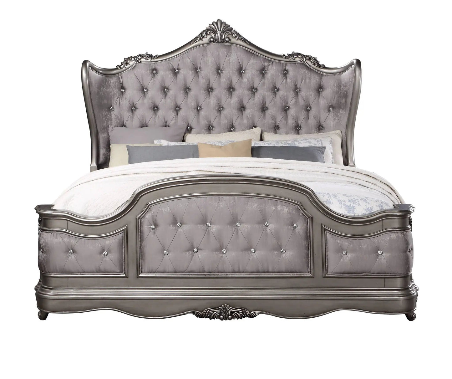 Ariadne Upholstered Bed with Tufted Headboard