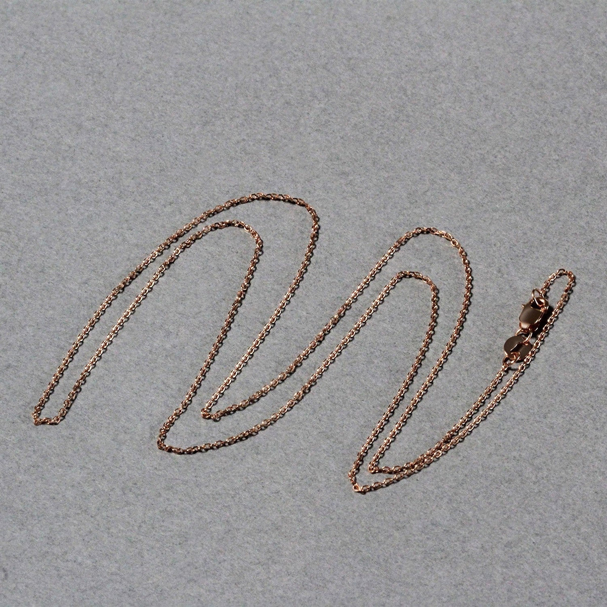 18k rose gold diamond-cut 0.75 mm cable link chain necklace by Bids.com on Tampa Home & Garden Store