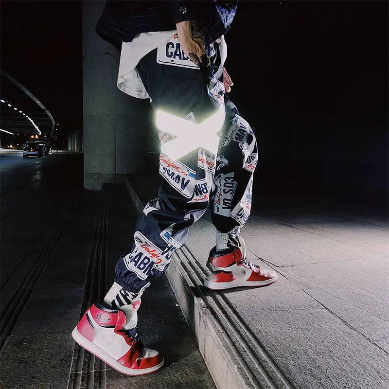 Men's Cropped Loose Overalls and Casual Pants