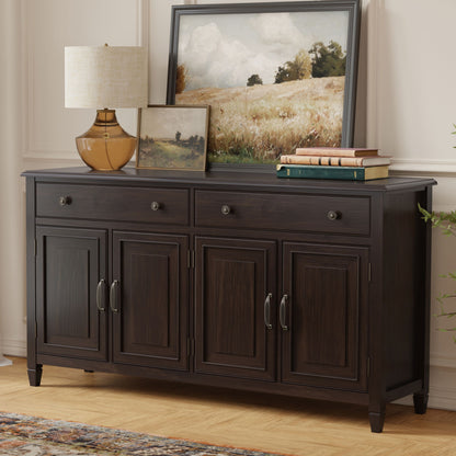 Connaught large brown wood sideboard buffet storage cabinet on Tampa Home & Garden Store