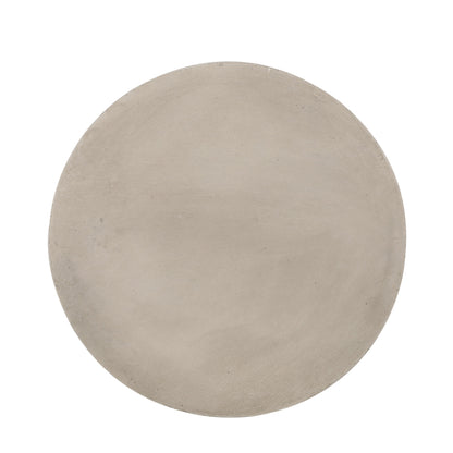 Outdoor Lightweight Concrete Side Table in light gray, HouseOfZazla on Tampa Home & Garden Store