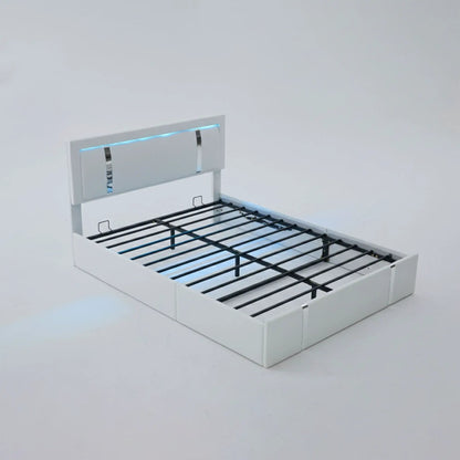 Upholstered Platform Bed Frame With Usb Charging