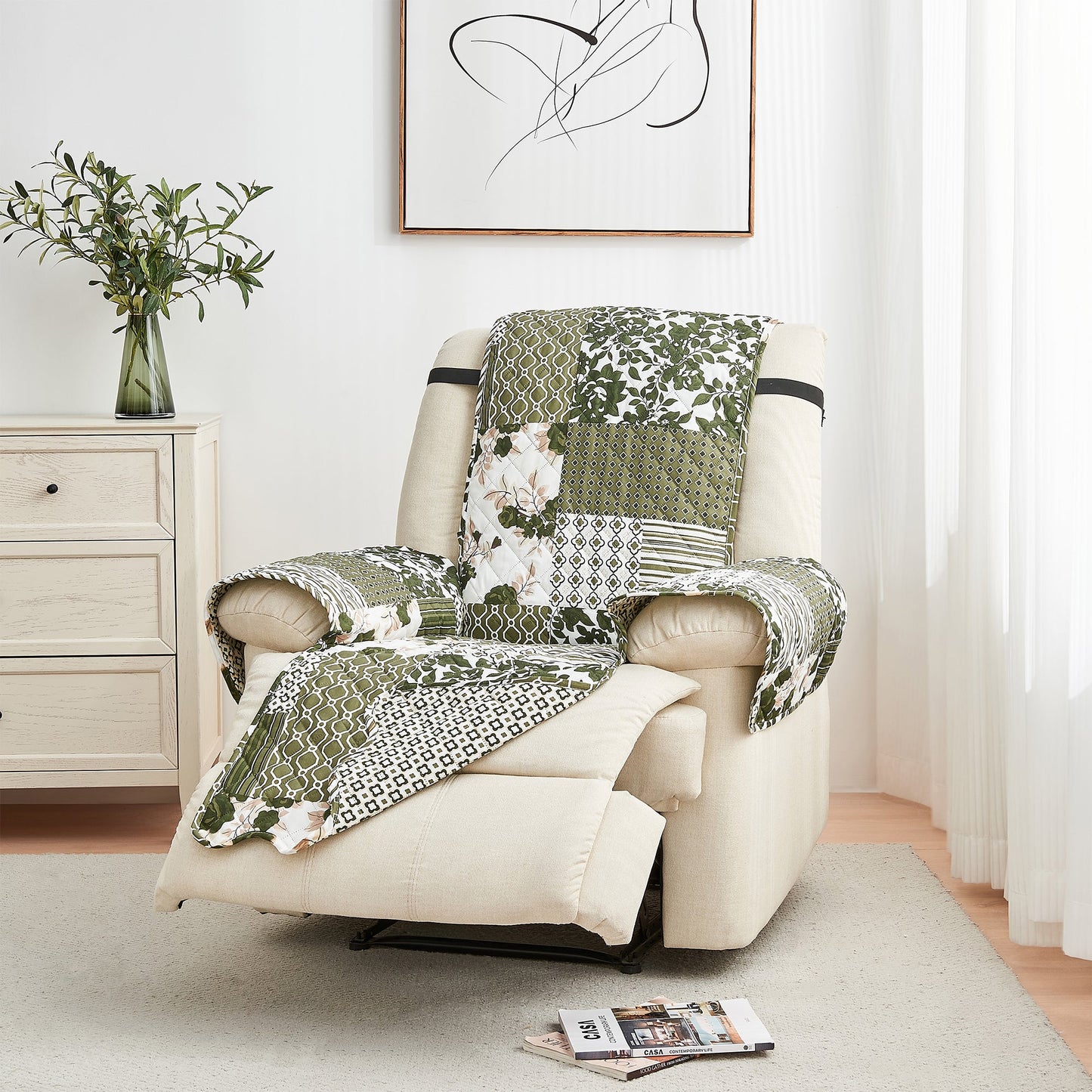 Reversible Floral Patchwork Furniture Cover