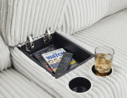 Top Tier Corduroy Reclining Sectional with Chaise