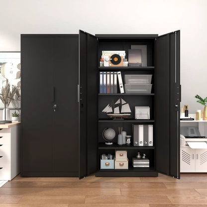2 Door File Cabinet With Lock and Heavy Shelves