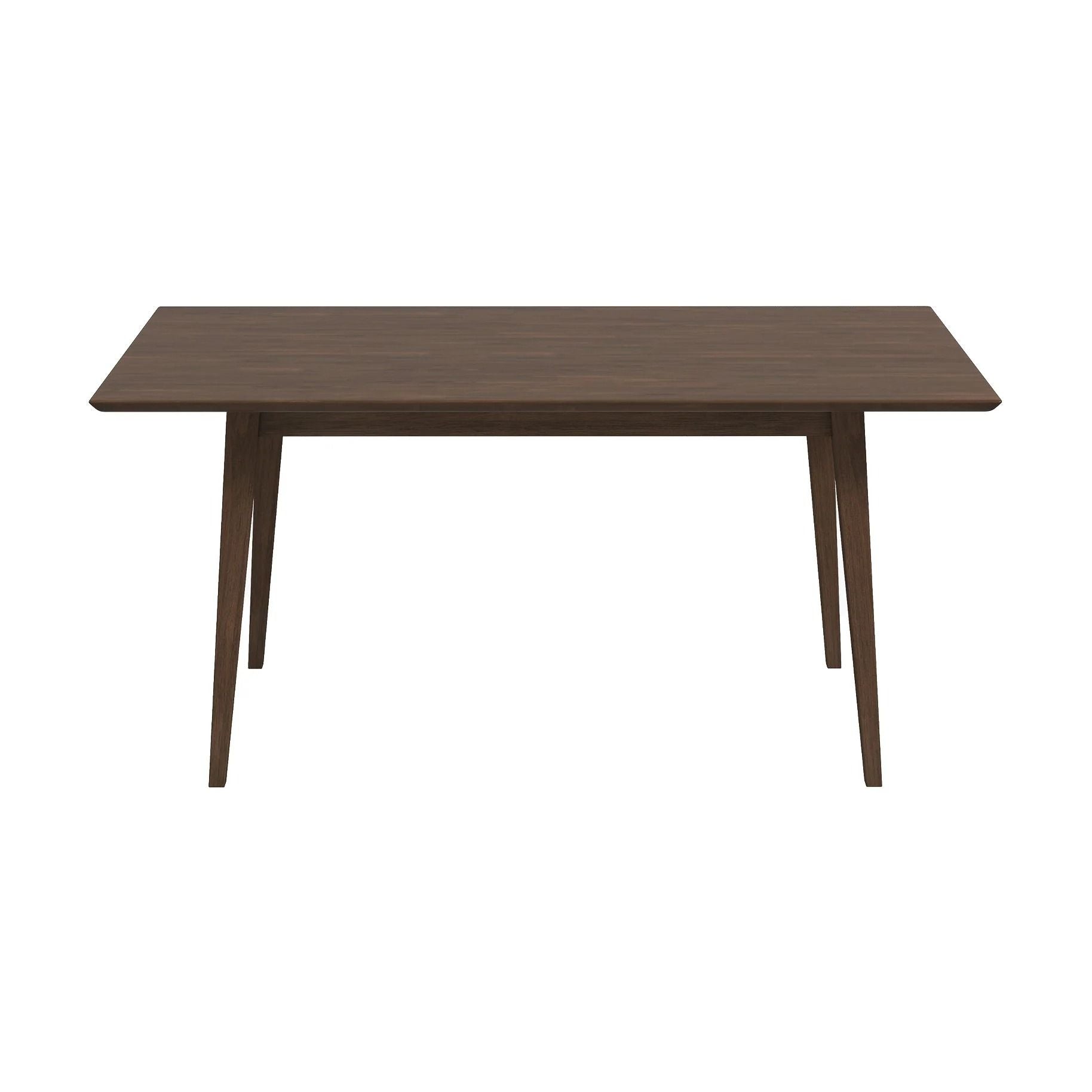 Mary modern rectangular dining table by HouseOfZazla in dark brown wood with tapered legs on Tampa Home & Garden Store