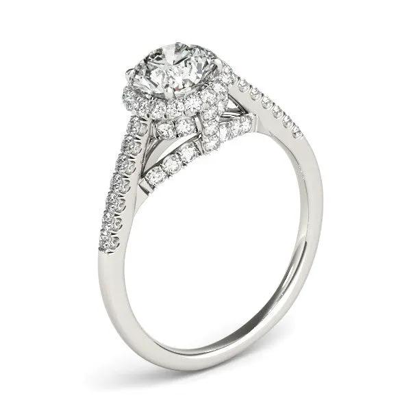 14k white gold diamond engagement ring with round center diamond, 1 3/8 ctw, Bids.com on Tampa Home & Garden Store