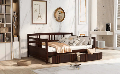 Multifunctional Modern Daybed in dark wood with under-bed storage by Unique Piece Furniture on Tampa Home & Garden Store