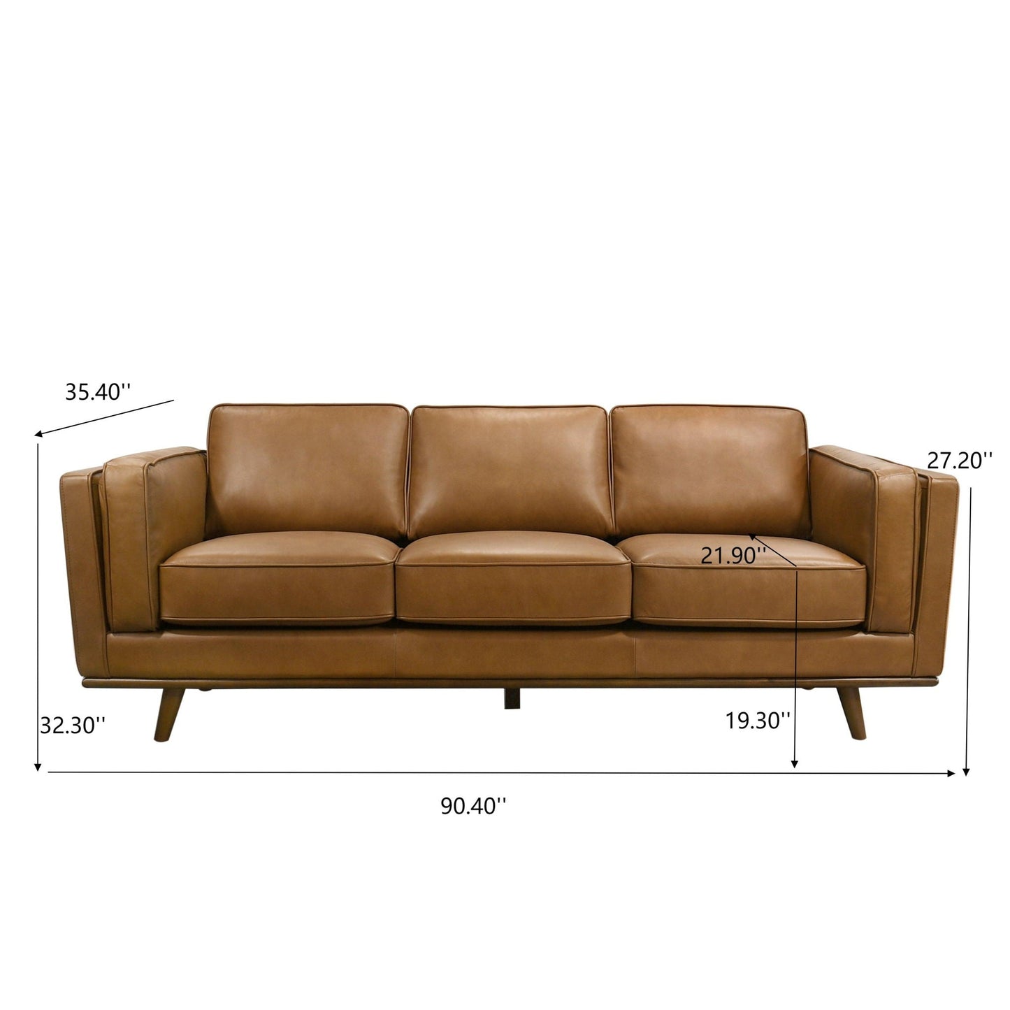 Chase Mid Century and Modern Upholstered Couch
