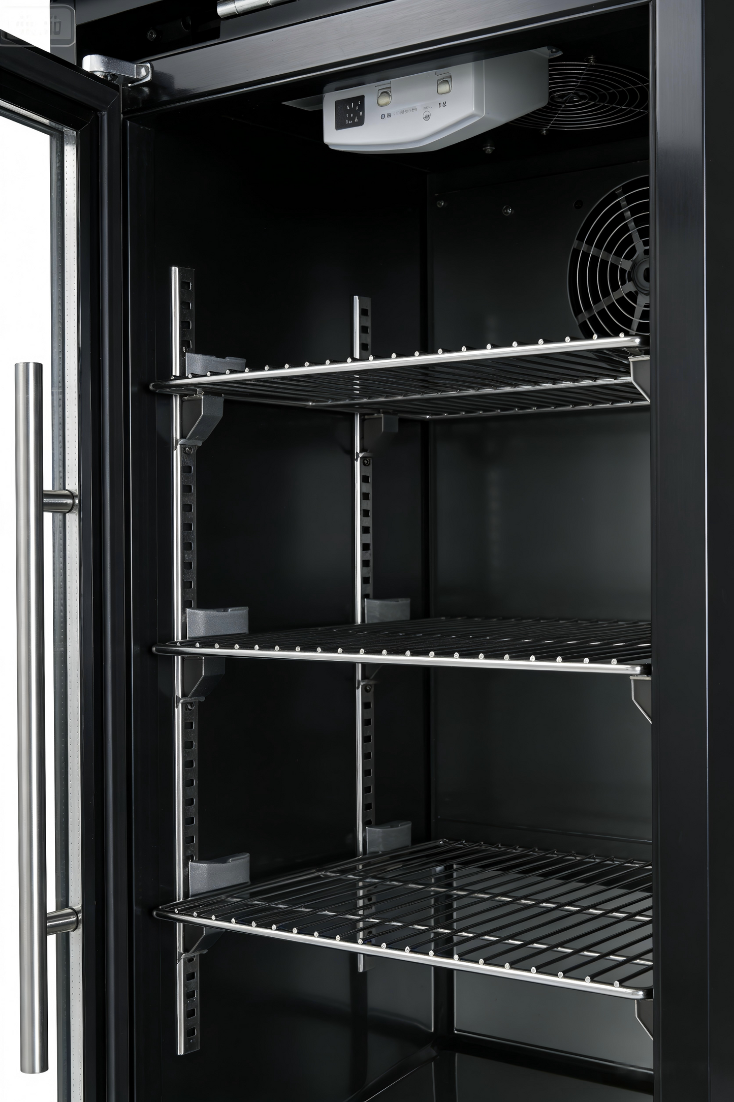 Black Single Door Fridge for Outdoor Kitchen