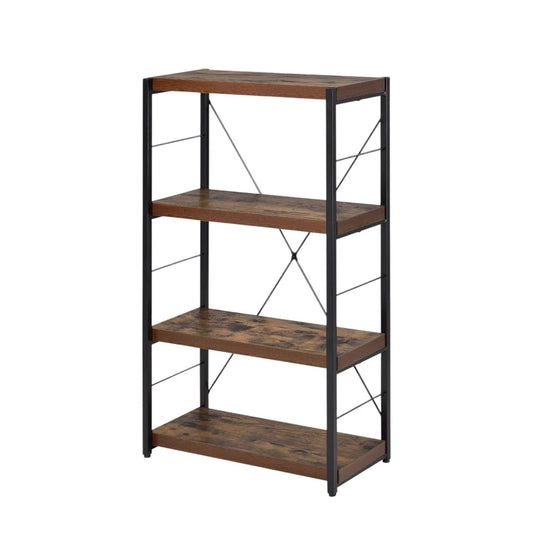 Bob Bookshelf Weathered Oak and Black Frame