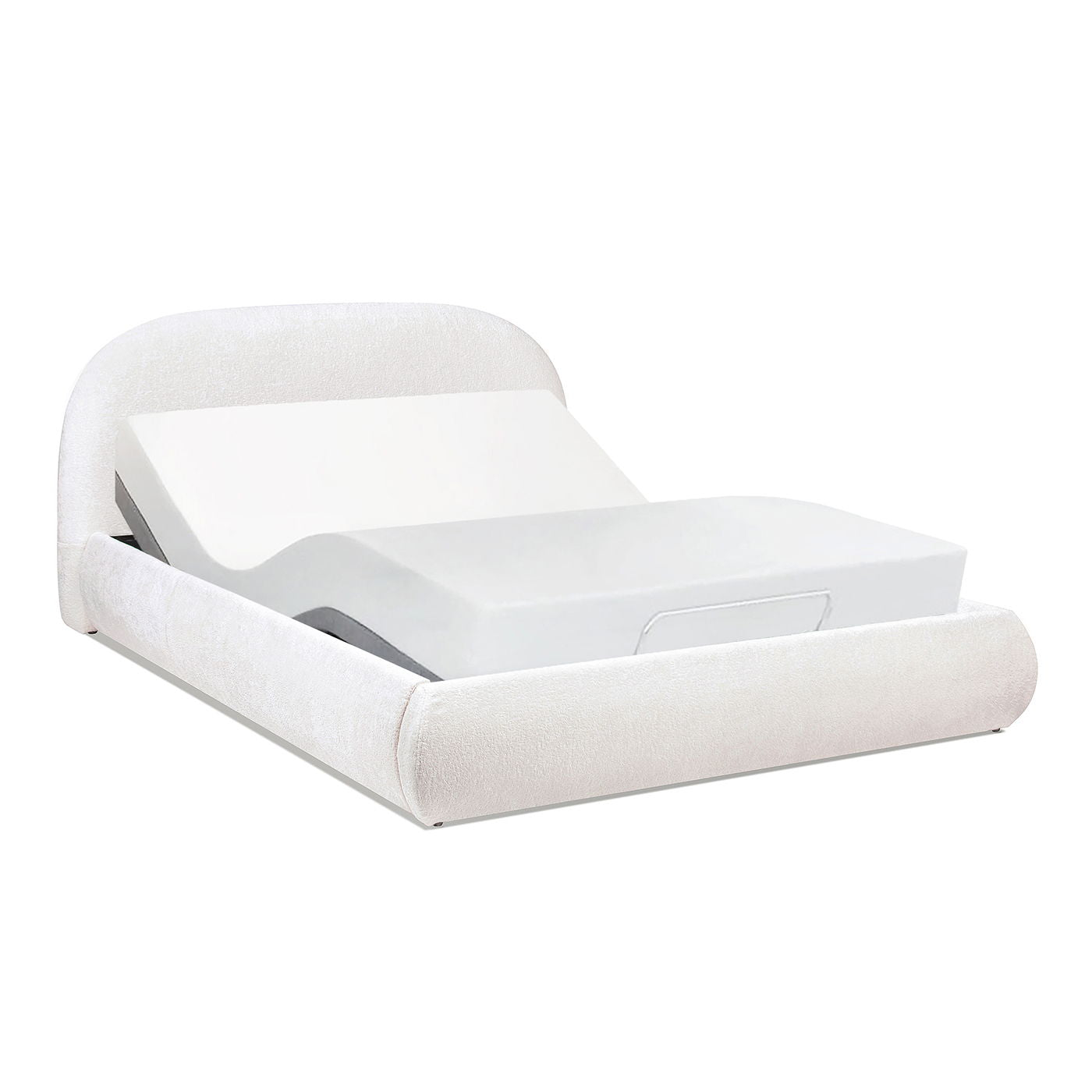 Archie Puffy Upholstered Platform Bed and Frame