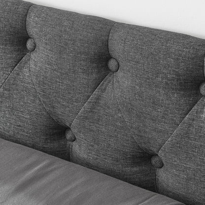 Upholstered Tufted Daybed with Storage Drawers