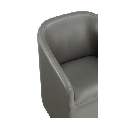 Anna and Modern Round Vegan Dining Armchair