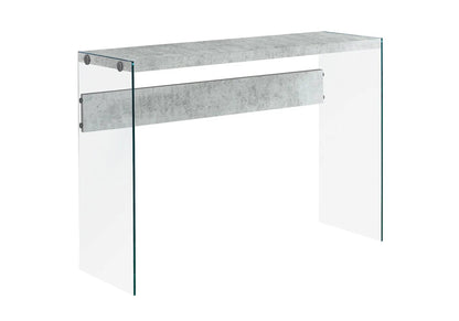 Accent Console Table for Entryway Glass Surface