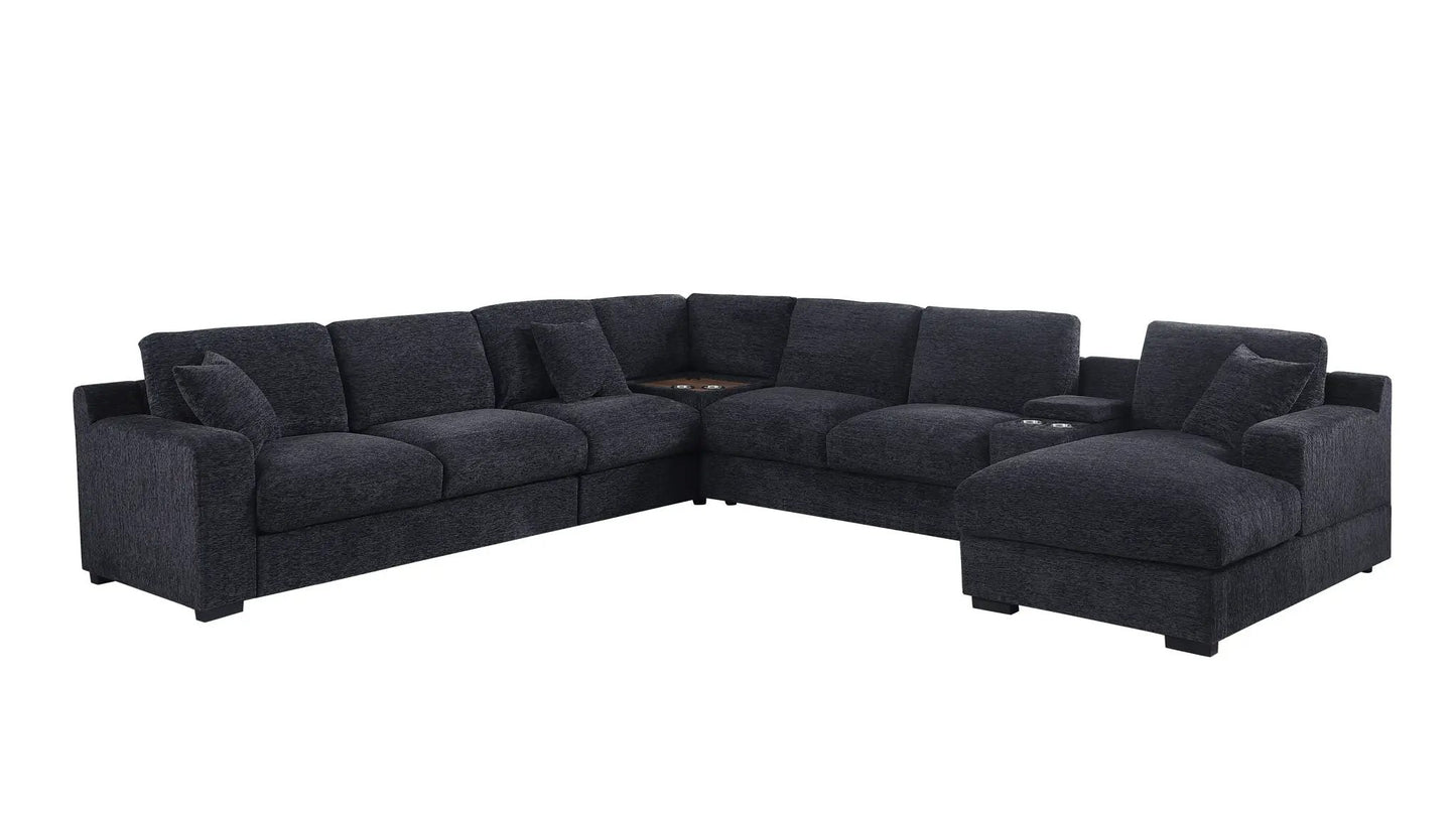 Celine Fabric Corner Sectional Sofa Right Chaise
