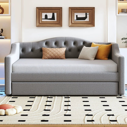 Daybed With LED Lighting and Upholstered Frame