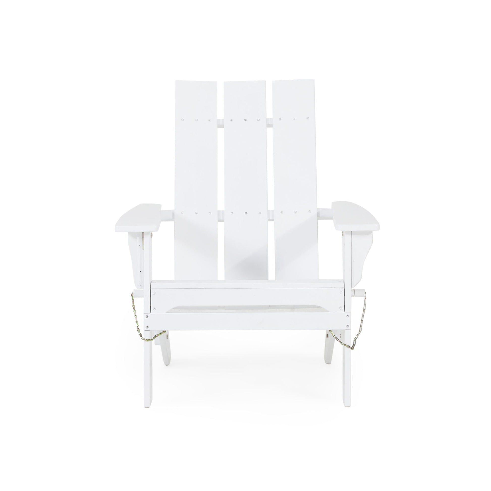 Aurascape Outdoor Comfort Foldable Adirondack Chair, white folding outdoor armchair on Tampa Home & Garden Store