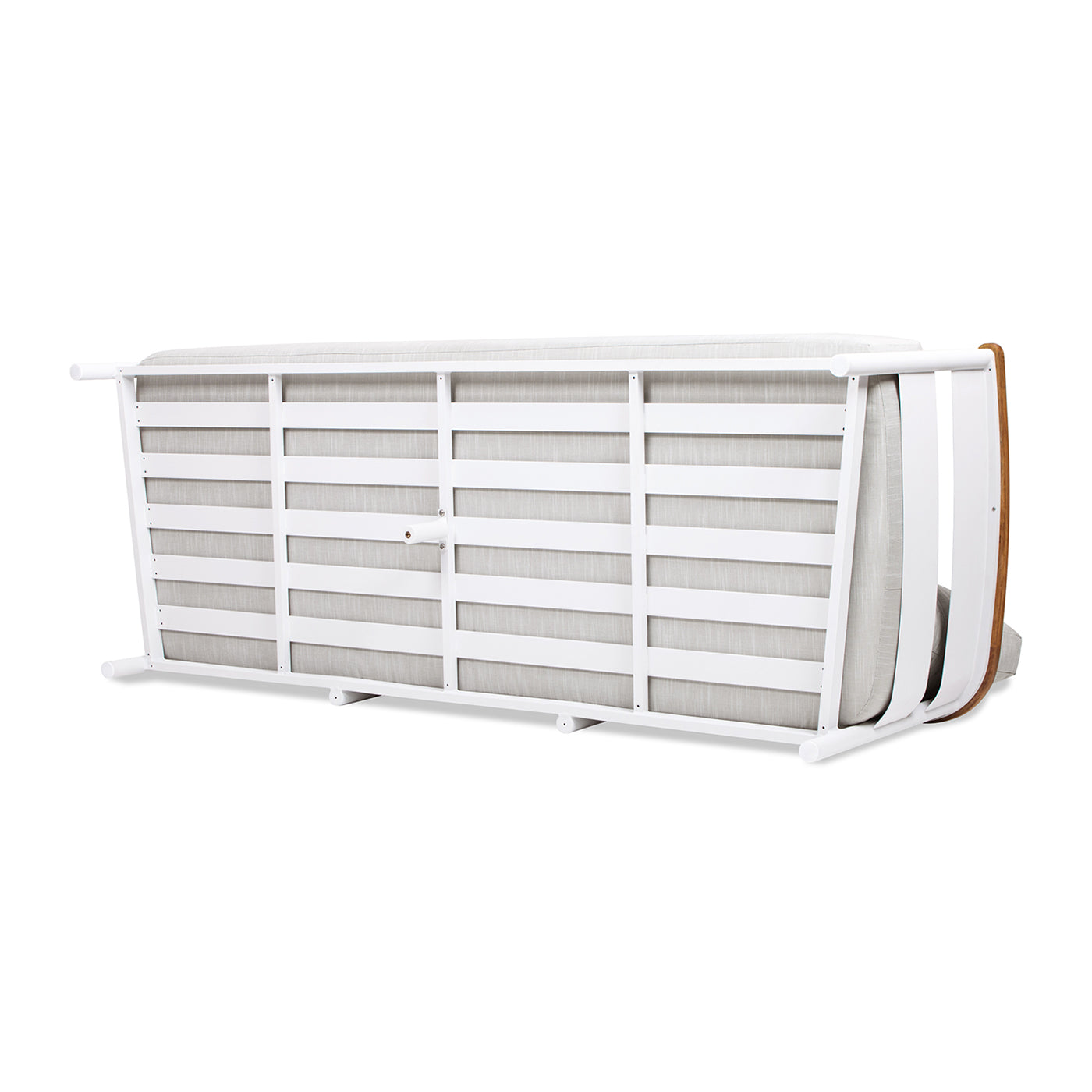 Rhodes 2pc Teak and Aluminum Outdoor Sofa Set
