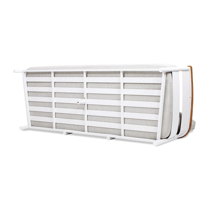 Rhodes 2pc Teak and Aluminum Outdoor Sofa Set