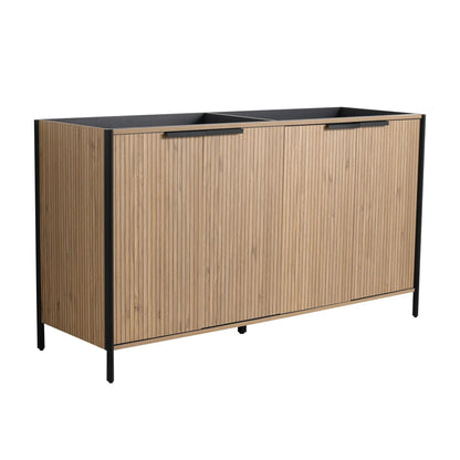Contemporary Vanity with Adjustable Shelves