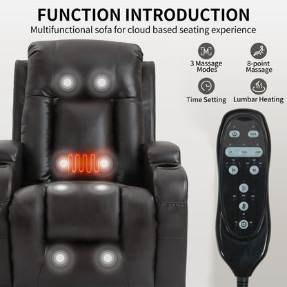 Thick Power Lift Recliner Chair and Footrest