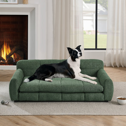 Soft and Comfortable Pet Bed for Big and Oversized Dogs olive green by HouseOfZazla on Tampa Home & Garden Store