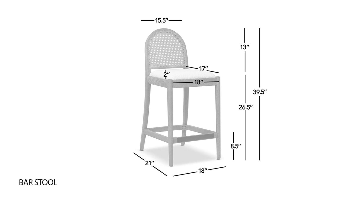 Curved Back Cane Counter Stools with cane webbing in black or white, set of 2 by HouseOfZazla on Tampa Home & Garden Store