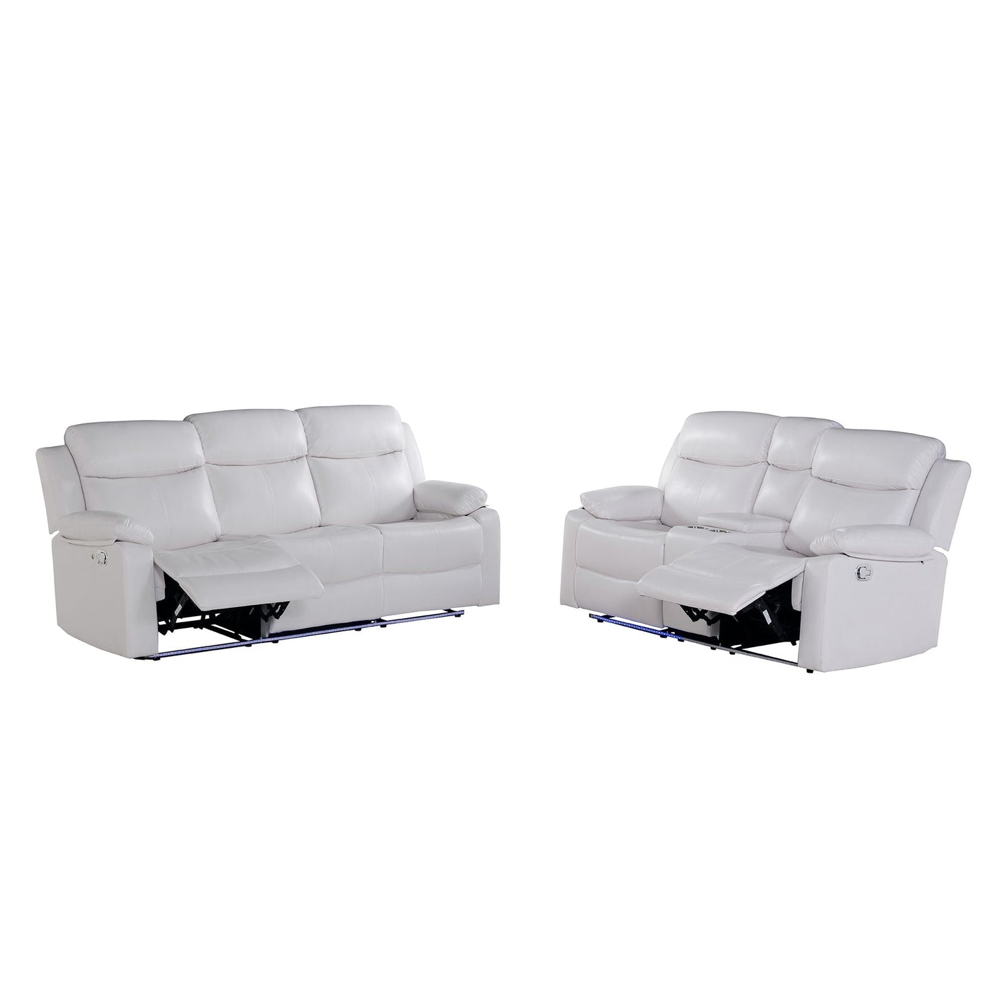 Blanche Reclining Sofa With Led Accent and Lights