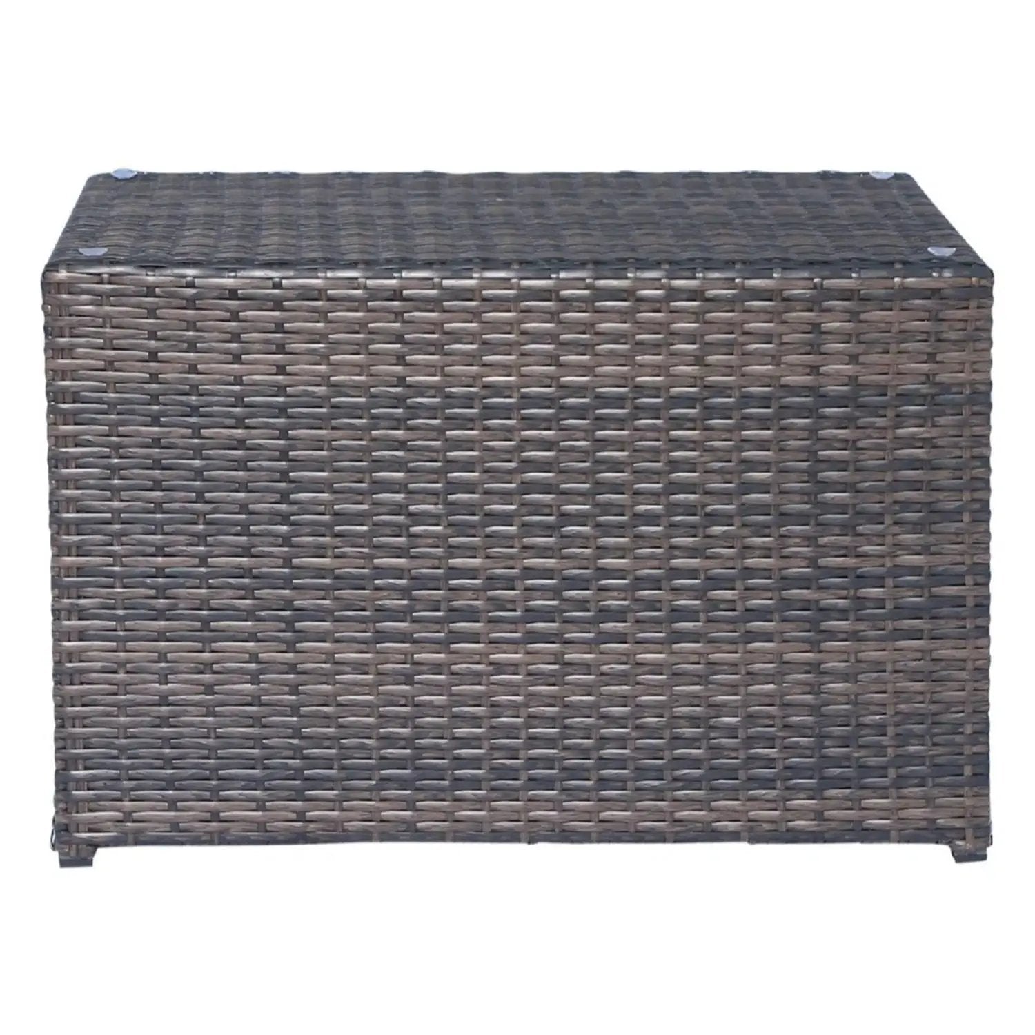 Dark brown outdoor wicker coffee table in rattan by Unique Piece Furniture on Tampa Home & Garden Store