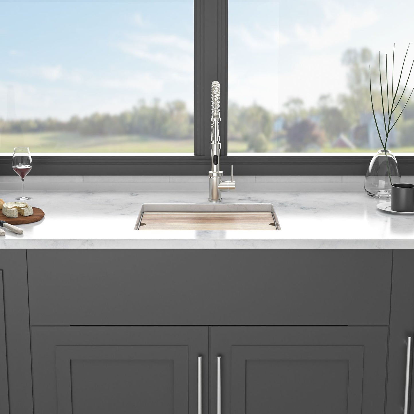 Undermount Quartz Composite Kitchen Sink