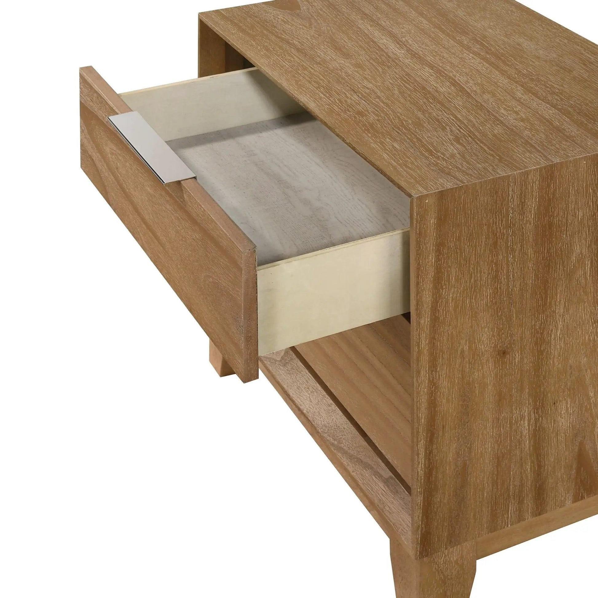 Nightstand 1 Piece 2-Drawer in natural wood by Unique Piece Furniture on Tampa Home & Garden Store