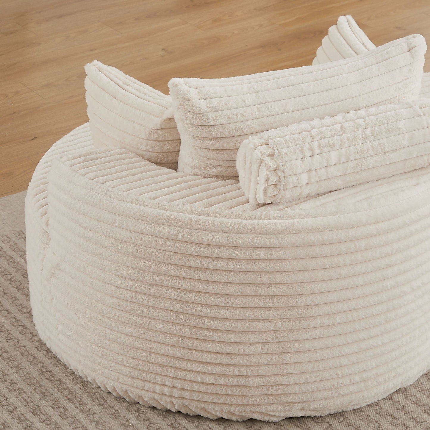 Modern single sofa with a backrest pillow