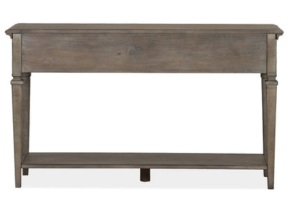 Lancaster Sofa Table in Dove Tail Gray with lower shelf by Unique Piece Furniture on Tampa Home & Garden Store