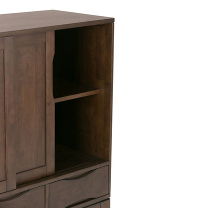 Harper Handcrafted Rubberwood Storage Cabinet