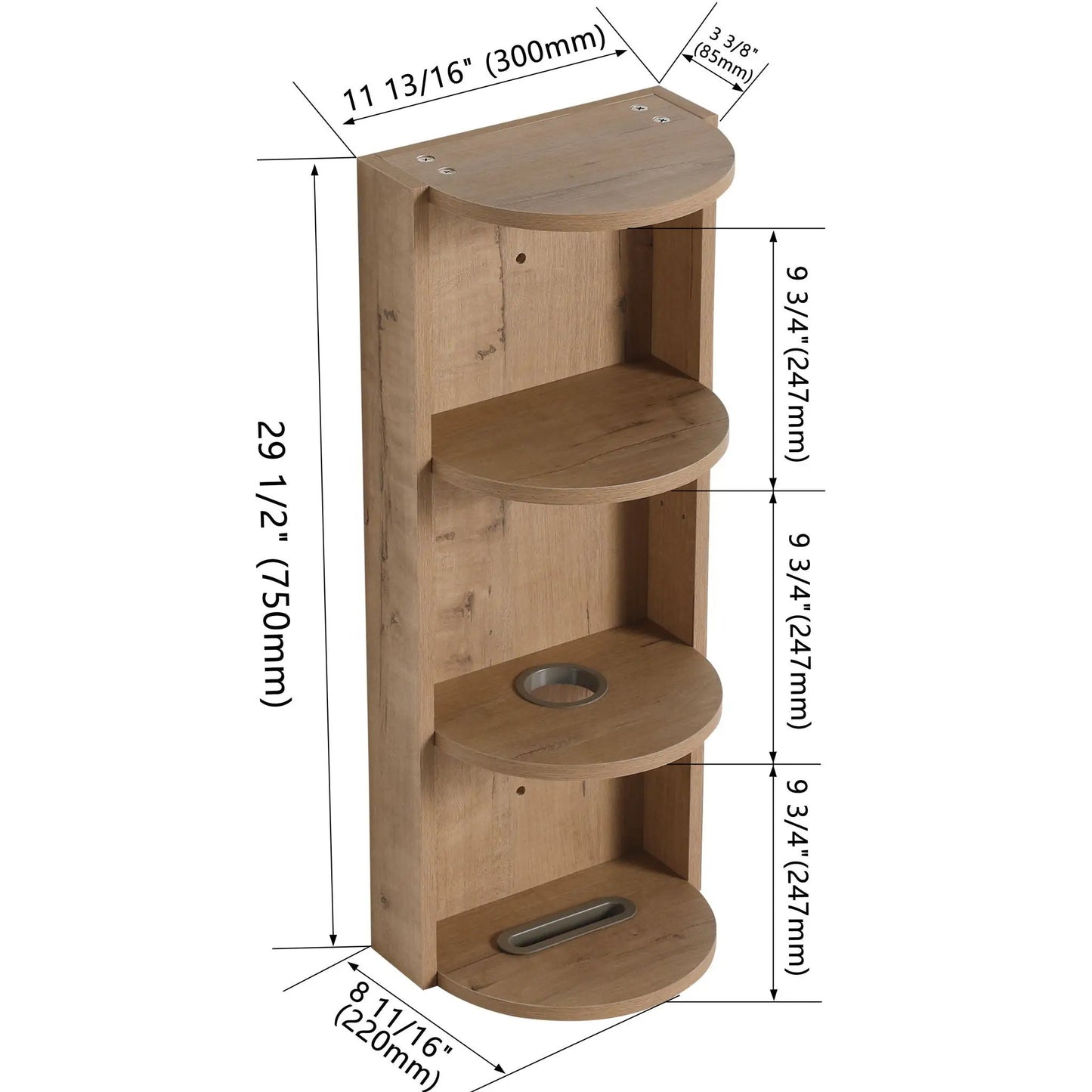 Bathroom Wall Storage Rack With Float Mount