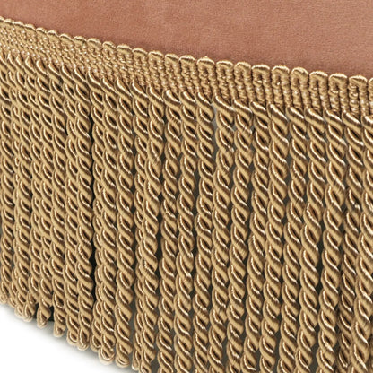 Yolanda Ottoman with bronze rope fringe by Unique Piece Furniture on Tampa Home & Garden Store