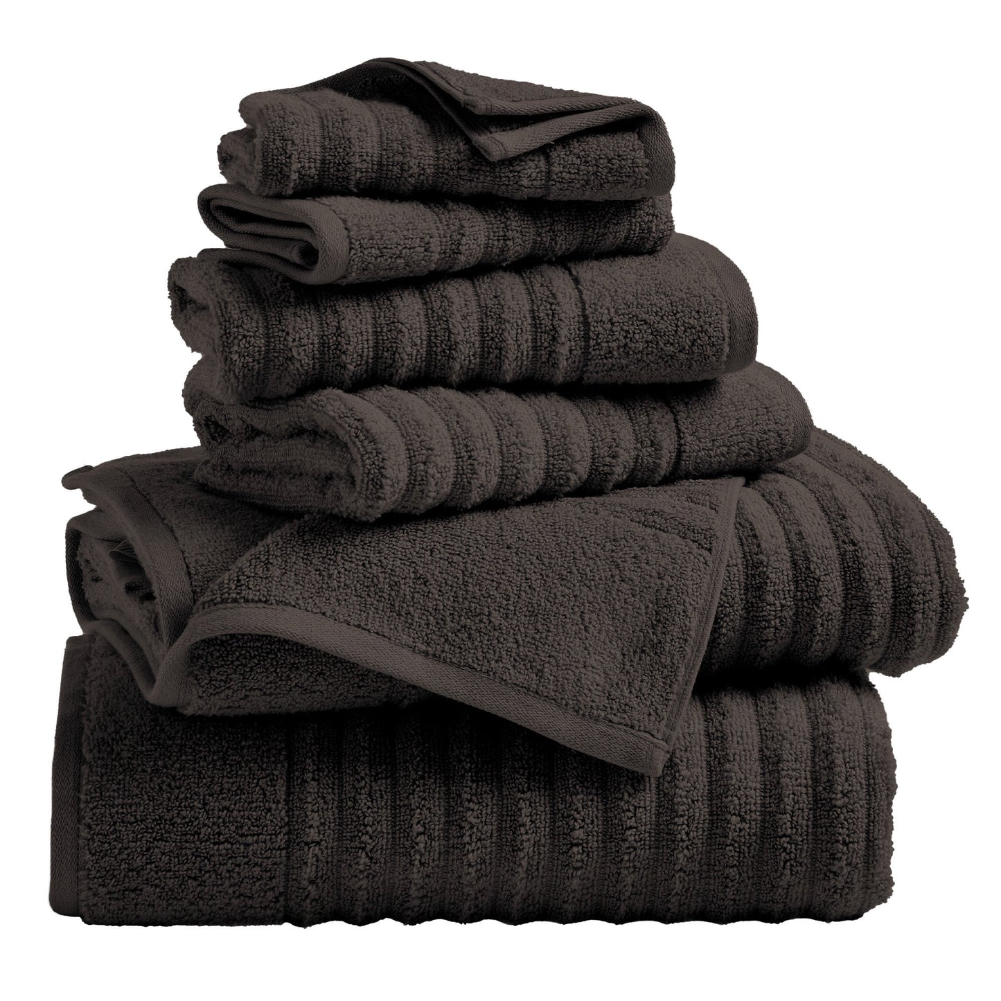 Luxury Combed Cotton and Ribbed Bath Towels