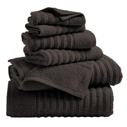 Luxury Combed Cotton and Ribbed Bath Towels