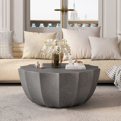 Modern Round Coffee Table for Patio or Deck