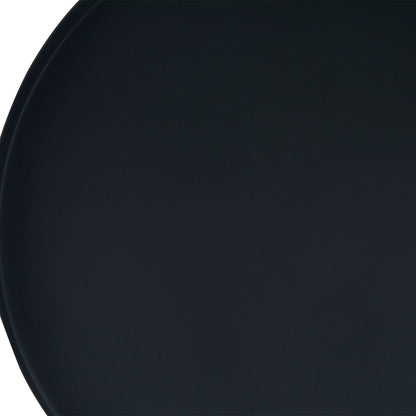Monet Black Metal Nesting Tables dark curved-edge tops close-up on Tampa Home & Garden Store