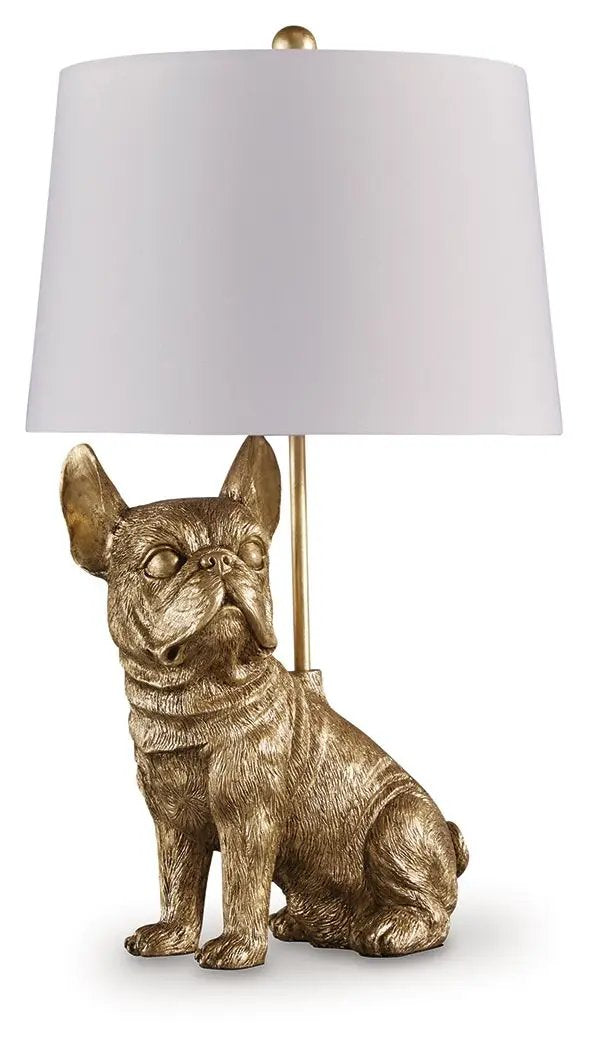 Wadeland Poly Table Lamp Gold Finish Warm Glow